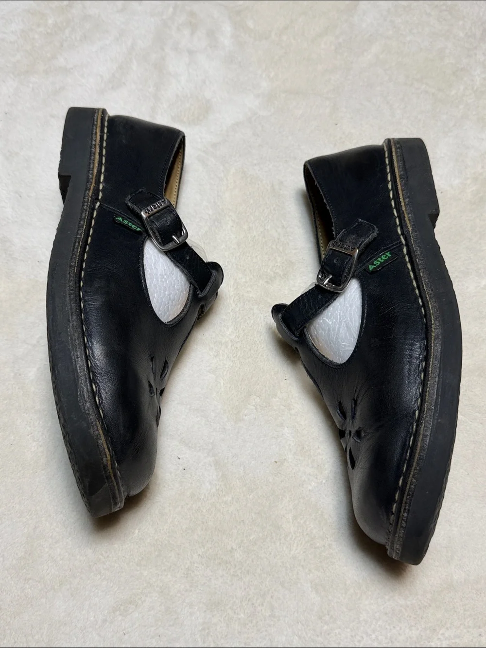 Aster Maryjane Black rubber soled leather Dress shoes Size 36 (us 6) Great shape